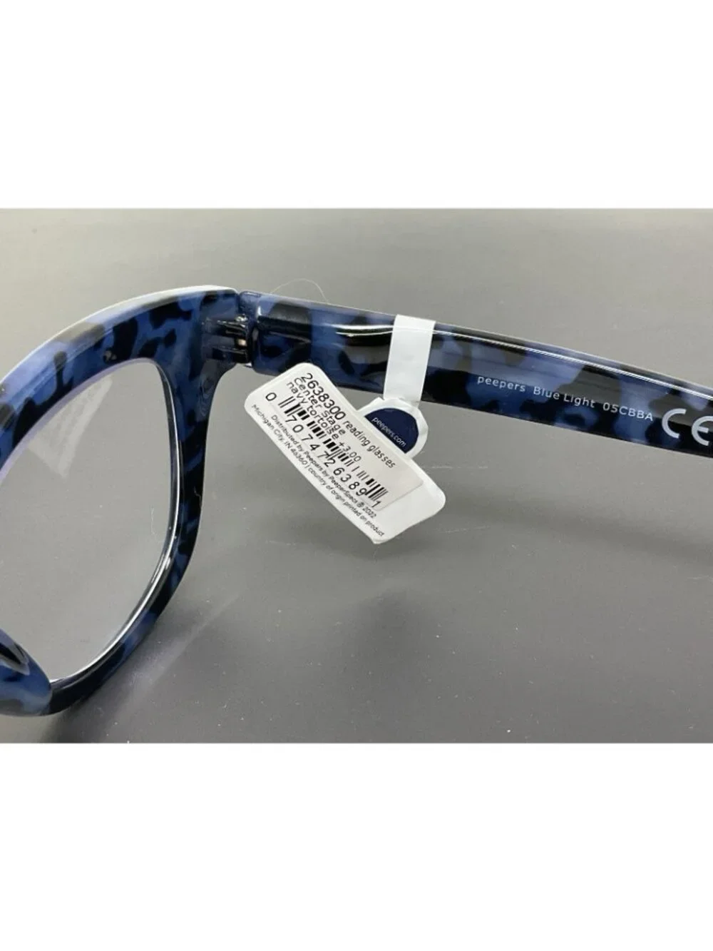 Peepers Center Stage +3.00 Blue Navy Tortoise Reading Glasses  Readers